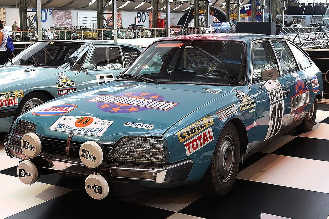 Citroën CX 2200 AC639 Bleu Lagune - Rallye du Maroc 1976